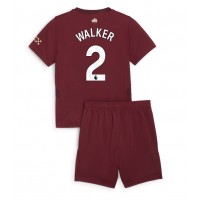 Echipament fotbal Manchester City Kyle Walker #2 Tricou Treilea 2024-25 pentru copii maneca scurta (+ Pantaloni scurti)